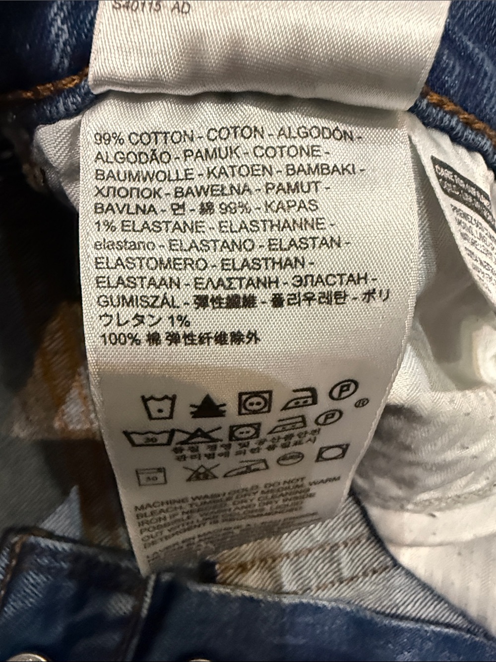 Levi’s Wedgie Straight Jeans 25 Lasting Impression Distressed Raw Hem $98 - Picture 10 of 13